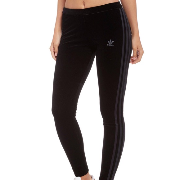Adidas Velvet Leggings Black Online 